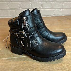 Black Tahari Kids Moto Boot Sz 2